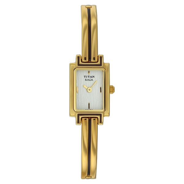 Titan Quartz Analog Silver Dial Metal Strap Watch for Women - image number 0