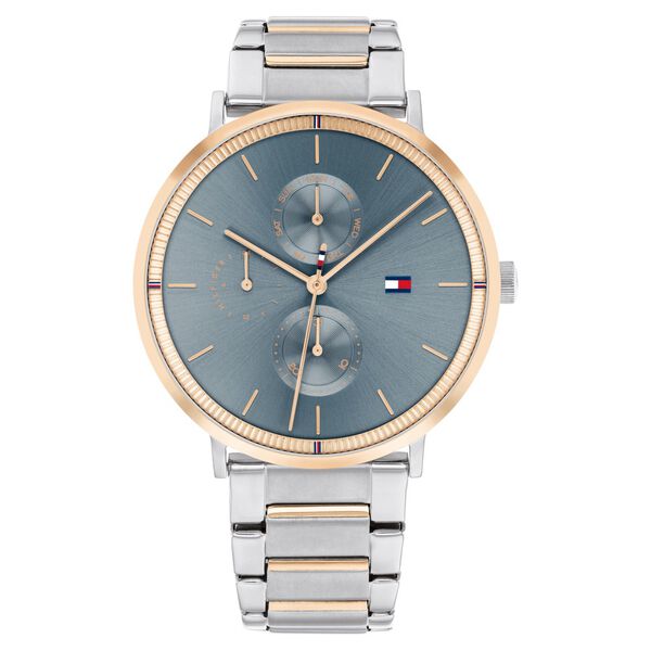 Tommy Hilfiger Quartz Multifunction Blue Dial Stainless Steel Strap Watch for Women - image number 0