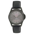 Tommy Hilfiger Quartz Analog Grey Dial Leather Strap Watch for Men - image number 0