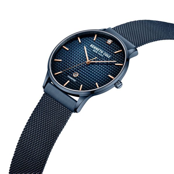 Kenneth Cole Blue Dial Quartz Analog with Date Stainless Steel Strap Watch for Men - image number 3