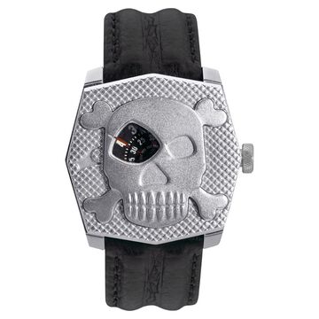Fastrack Quartz Analog Black Dial Leather Strap Watch for Guys