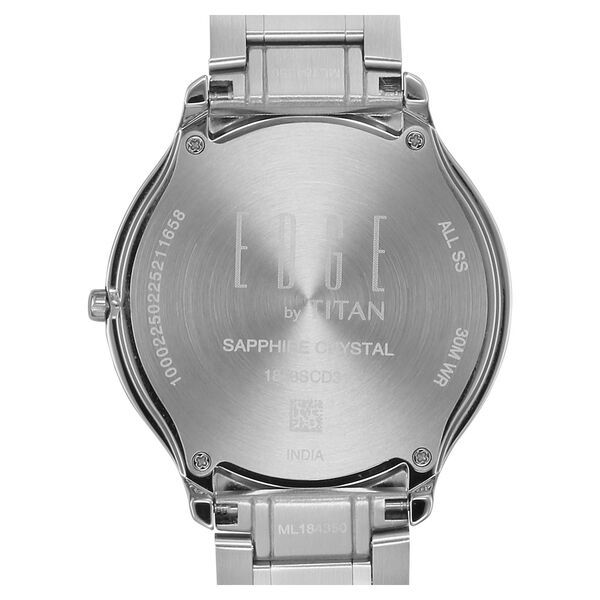 Titan Edge Murals Quartz Analog Blue Dial Stainless Steel Strap Watch For Men - image number 6