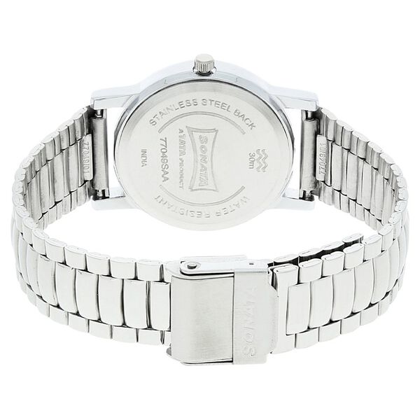 Sonata Quartz Analog White Dial Stainless Steel Strap Watch for Men - image number 3