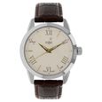 Xylys Swiss Analog Black Leather Strap and Silver Dial Watch For Men - image number 0