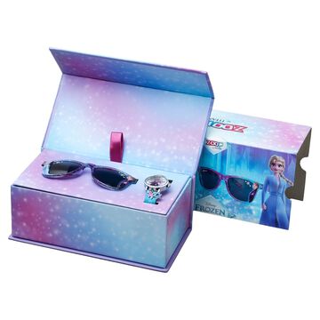 Zoop Elsa Combo Quartz Analog Multicoloured Dial Two Toned PU Leather Strap Watch For Kids