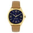 Tommy Hilfiger Quartz Analog Blue Dial Leather Strap Watch for Women - image number 0