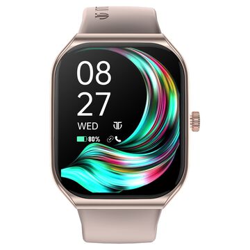 Titan Smart Watch with 4.97 CM Super AMOLED Display | 410 x 502 Pixel Resolution | AI Voice Assistant With Beige Strap
