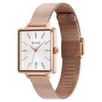 Titan Minimalists Quartz Analog with Date Silver Dial Rose Gold Stainless Steel Strap Watch for Women - image number 2