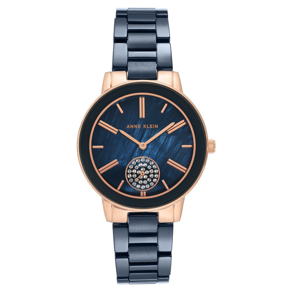 Anne klein watches blue ceramic on sale