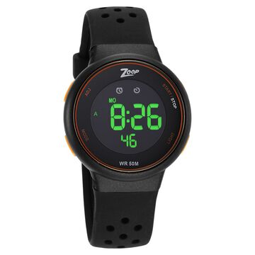 Zoop Digital Watch with Black Dial & Black Strap for Girls Kids, from House of Titan
