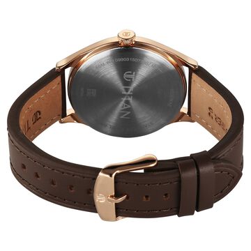 Titan Neo Basics Analog with Brown Dial Brown Leather Strap Watch for Men