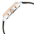 Xylys Swiss Multifunction Black Leather Strap Silver Dial Watch For Women - image number 4