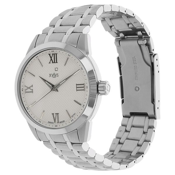 Xylys Swiss Analog Multicoloured Stainless Steel Strap and White Dial Watch For Men - image number 1