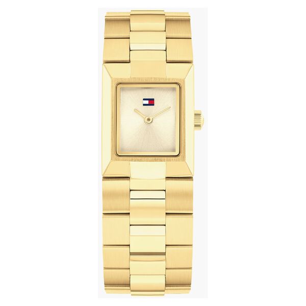 Tommy Hilfiger Quartz Analog Champagne Dial Golden Stainless Steel Strap Watch For Women - image number 0