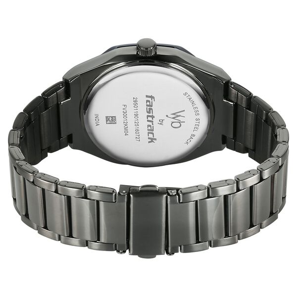 Fastrack Vyb Limitless Quartz Analog Blue Dial Metal Strap Watch For Guys - image number 6