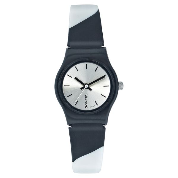 SF Quartz Analog Silver Dial Plastic Strap Watch for Women - image number 0