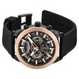 Kenneth Cole Quartz Multifunction Black Dial Black Colour Silicone Strap Watch For Men - image number 2
