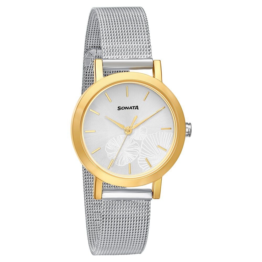 Sonata Linnea Silver Dial Women Watch With Stainless Steel Strap-image-7