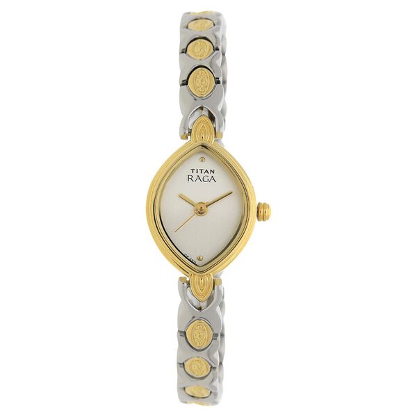 Titan Quartz Analog Silver Dial Metal Strap Watch for Women - image number 0