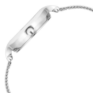 Titan Raga Showstopper Quartz Analog Pink Dial Silver Metal Strap Watch For Women
