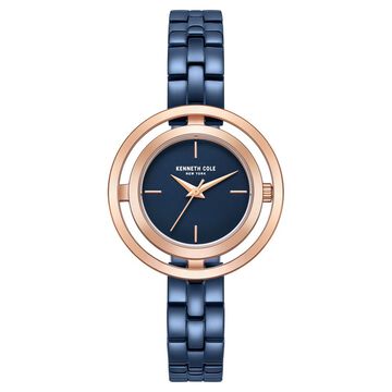 Kenneth Cole Quartz Analog Blue Dial Stainless Steel Strap Watch for Women