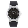 Sonata Quartz Analog Silver Dial Leather Strap Watch for Men