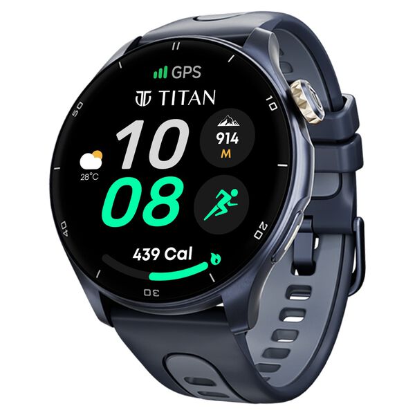 Titan Celestor Advanced GPS & Barometer 3.6 CM AMOLED Display with AOD, Pizoelectric Functional Crown Aurora Blue - image number 0