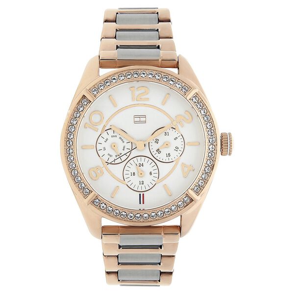 Tommy Hilfiger Quartz Analog White Dial Stainless Steel Strap Watch for Women - image number 0