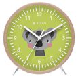 Titan Wooden Shelf Clock for Kids with a Koala Cartoon Print on Dial - image number 1