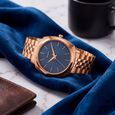 Sonata Vector Blue Dial Rose Gold-Tone Bracelet Watch for Men - image number 0