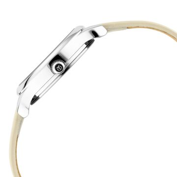 Titan Women's Chic minimalist watch with Anthracite dial and leather strap