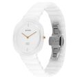 Titan Edge Squircle Quartz Analog White Dial Ceramic Strap Watch For Women - image number 4