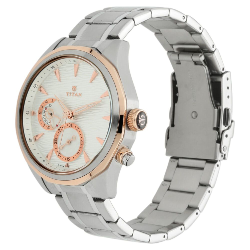 Buy Online Titan Maritime White Dial Quartz Multifunction