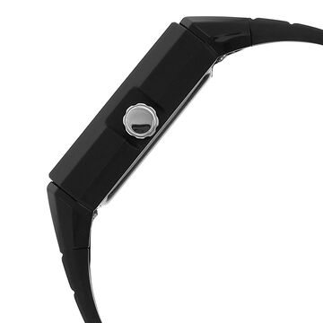 SF Quartz Analog Black Dial Plastic Strap Watch for Men