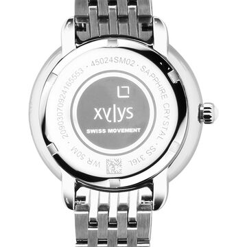 Xylys Quartz Analog Blue Dial Silver Stainless Steel Strap Watch For Women