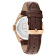 Tommy Hilfiger Automatic Automatic Blue Dial Brown Leather Strap Watch For Men - image number 2