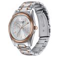 Poze By Sonata Quartz Analog Silver Dial Two Toned Metal Strap Watch For Men - image number 4