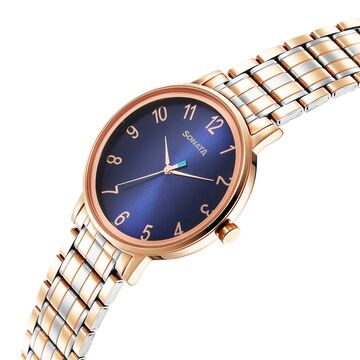 Sonata Utsav Quartz Analog Blue Dial Watch for Men