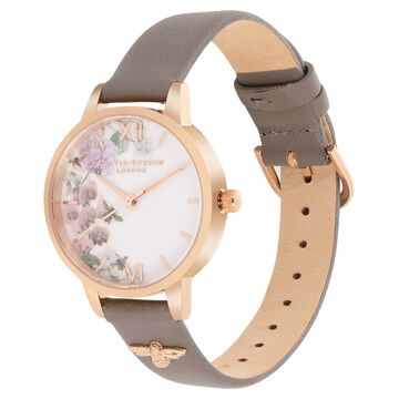 Olivia Burton Quartz Analog White Dial Watch for Women