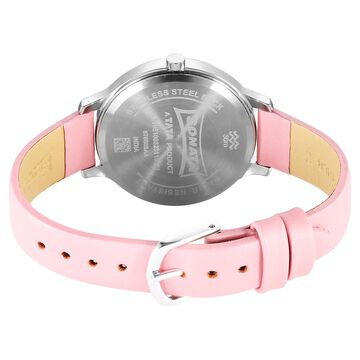 Sonata Blush Quartz Analog Pink dial Leather Strap Watch for Women