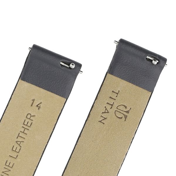 14 mm Grey Genuine Leather Strap for Women - image number 4