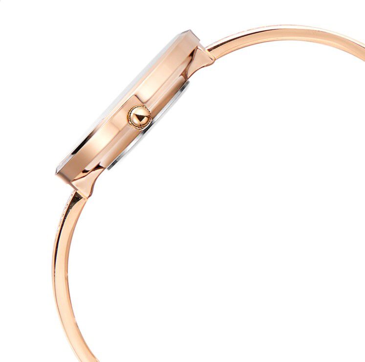 Vyb by Fastrack Quartz Analog Rose Gold Dial Metal Strap Watch for Girls