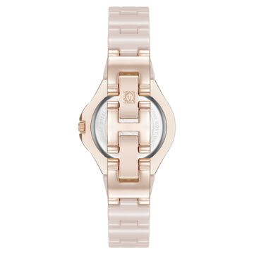 Anne Klein Quartz Analog Mother Of Pearl Dial Ceramic Strap Watch For Women