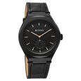 Titan Contour Analog with Small Second and Black Dial Black Leather Strap Watch for Men - image number 2
