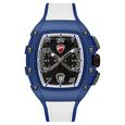 Ducati Quartz Multifunction Black Dial Blue Silicone Strap Watch For Men - image number 0