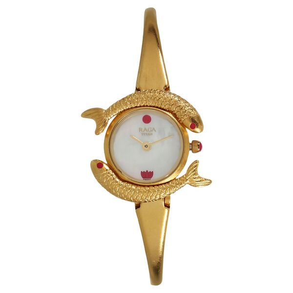 Titan Raga X Masaba Mother of Pearl Dial Women Watch With Metal Strap - image number 0