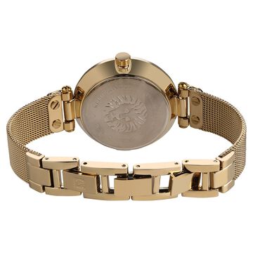 Anne Klein Quartz Analog Green Dial Rose Gold Metal Strap Watch For Women