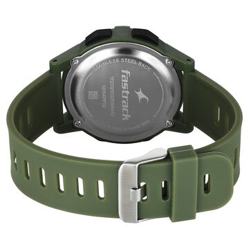 Fastrack Streetstyle Digital Dial Green Polyether Strap Watch For Unisex