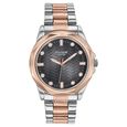 Poze By Sonata Quartz Analog Black Dial Two Toned Metal Strap Watch For Men - image number 1