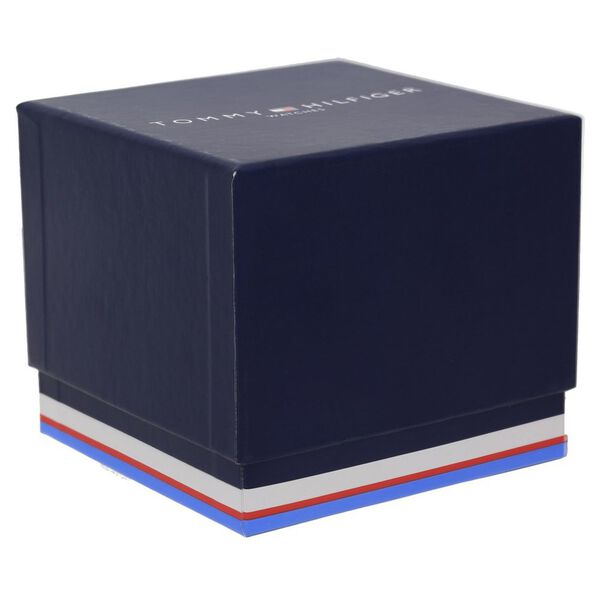 Tommy Hilfiger Quartz Chronograph Black Dial Leather Strap Watch for Men - image number 5